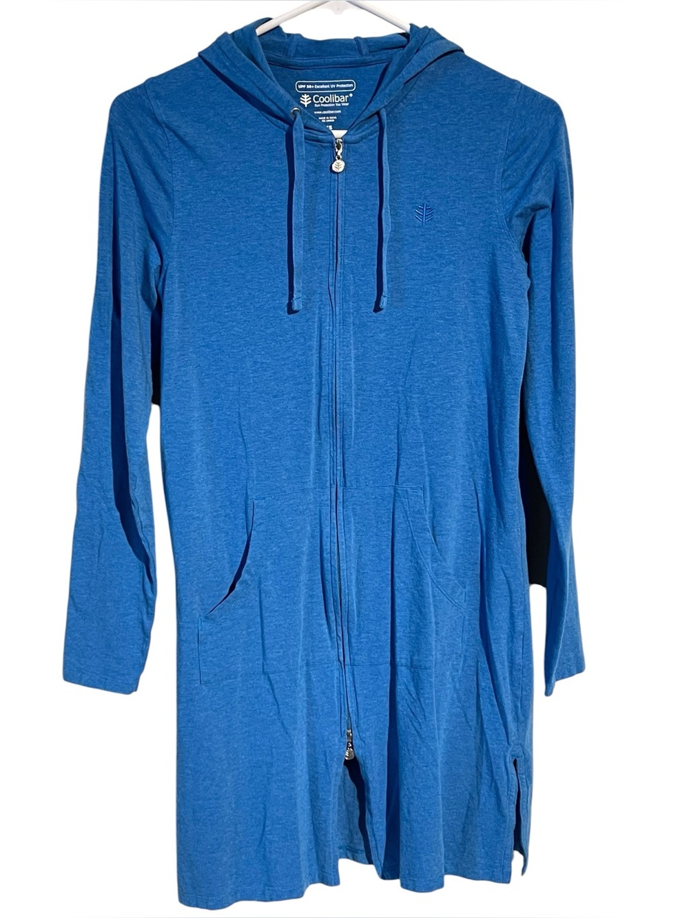 Women's Cabana Long Zip-Up Hoodie, UPF 50+ Sun Protection Size XS In